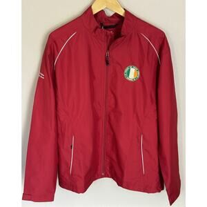 Cutter & Buck Weather Tech Full Zip Jacket Red XL